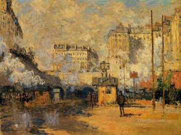 Claude Monet Painting - Exterior de la estación Saint Lazare Efecto de la luz solar Claude Monet